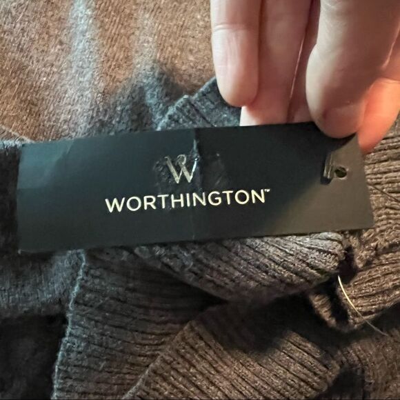 NWT! Worthington grey turtle neck sweater - Picture 7 of 13